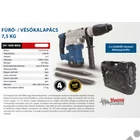 Kép 2/6 - Scheppach DH 1600 MAX elektromos fúró vésőkalapács, 1600W, ütés ereje: 10J , SDS-MAX tokmány, tartozékok