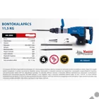 Kép 2/7 - Scheppach AB 2000 elektromos bontókalapács, 1700W, ütés ereje: 60J , SDS-MAX tokmány, tartozékok