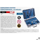 Kép 2/3 - Scheppach TB 235 szerszámkászlet, Dugókulcskészlet, bitkészlet, csillag-villás készlet, 233 darabos, alu kofferben