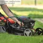 Kép 4/5 - Scheppach MP 132-42 Benzinmotoros fűgyűjtős fűnyíró, 42cm, OHV 132cm3, csapágyazott kerék