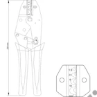 Kép 2/4 - YATO Krimpelő fogó 1,5-10 mm