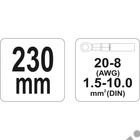 Kép 3/4 - YATO Krimpelő fogó 1,5-10 mm