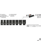Kép 3/3 - YATO Dugókulcs készlet gépi 3/4 col 8 részes hosszú 22-41 mm