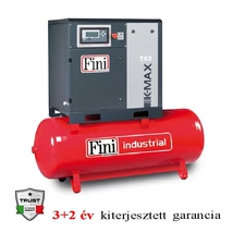 FINI  K-MAX 1513-500F (IE3) CSAVARKOMPRESSZOR TARTÁLLYAL 1550l/perc 13 bar tartály 500 liter 400V