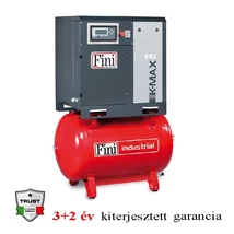 FINI  K-MAX 7,5-10-270F   (IE3) CSAVARKOMPRESSZOR TARTÁLLYAL 1050l/perc 10 bar tartály 270 liter 400V
