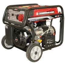 Senci SC-8000TE Háromfázisú áramfejlesztő, 400V, Max: 7000W, 230V, Max: 2300W, Motor: OHV, 420cm3, AVR feszültségszabályzó, önindító, szállítókerék