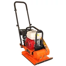 BISONTE PC65-H lapvibrátor, Honda GX160, 5.5 Le, 10.5 kN, 35x50cm, 60 kg, kerékszett