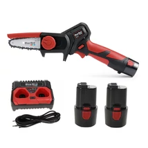 BLUEBIRD CS 22-04 akkumlátoros láncfűrész, ágvágó fűrész, 12,6V, 2X2,5Ah akkuval és töltővel, vezető 4"-10cm