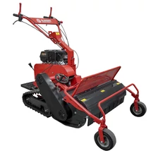 BLUEBIRD FM 860 benzinmotoros magasgazvágó, 85cm, LONCIN 420cm3, 3 előre, 1 hátra, hernyótalpas, vezetőállással