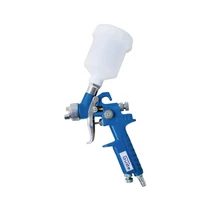 Güde Mini festékszóró, HVLP,  felsőtartályos, 100ml, fúvóka: 0,8mm, max.141 l/min, 2-4,0 Bar, 1/4" tömlőcsatlakozó