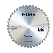 Güde HM 315X30X2,0 Z=48 fogas, körfűrészlap GTKS 315 fűrészhez, (HM keményfém lapkás, VIDIA)