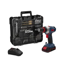 Güde BS 18 akkumlátoros fúró csavarbehajtó, gyorstokmány, 126 db-os szerszámkészlet, 18V, 2.0 Ah akkuval és töltővel,  (18 V E³ GÉPEKHEZ)