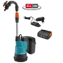 Gardena Akkumulátoros hordóürítő szivattyú 2000/2 18V P4A akkumulátorral - 14602-20
