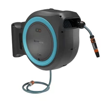 Gardena PowerRoll XL Fali akkumlátoros automata tömlődob szett 35m 13mm 1/2" tömlővel, csatlakozókkal, 18V, akku és töltő nélkül