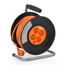 HECHT 420153 elektromos hosszabító dobbal 20 méter, 4 db ajzattal, 3x1.5 mm