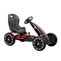 HECHT ABARTH BLACK pedálos gokart, fekete, 3-6 éves korig, Max: 25kg