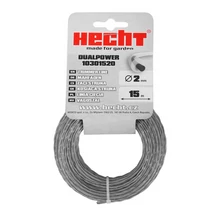 HECHT 10301520 bozótvágó damil, vágószál maggal, DUAL POWER, 2,0mmx15 méter, kerek