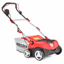 HECHT 1999 2IN1 elektromos gyepszellőztető, gyeplazító, 38cm, 2000W, 16 acél kés, rugós tengely, fűgyűjtő, ékszíjas turbó motor