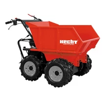 HECHT 2650 benzinmotoros szállító, Loncin 196cm3, 3 előre, 1 hátra, 2+2 kerék elől, Max: 500kg-ig,