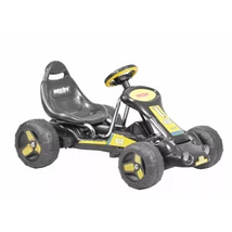 HECHT 59789 pedálos gokart, fekete-sárga, 3-6 éves korig, Max: 30kg