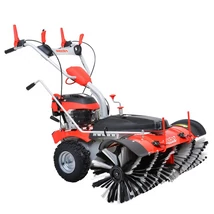 HECHT 8101 S Benzinmotoros önjáró seprőgép, takarítógép, 100cm, OHV 173cm3, 3+1 sebesség, elektromos indítás akkuról