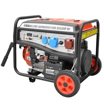 HECHT GG 11000 Egy, - és Háromfázisú áramfejlesztő, 230V-400V, Max: 8500W, Motor: OHV, 459cm3, AVR feszültségszabályzó, önindító, szállítókerék