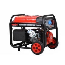 HECHT GG 8000 Egy, - és Háromfázisú áramfejlesztő, 400V, Max: 7000W, 9,4A, Motor: OHV, 420cm3, AVR feszültségszabályzó, önindító, szállítókerék
