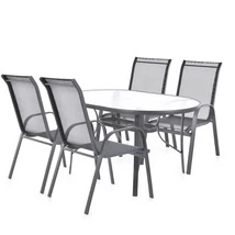 HECHT EKONOMY SET 4 kerti bútor szet, kerti asztal 4 kerti szék (csak Andornaktálya-i telephelyi átvétellel)