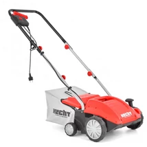 HECHT 1420 2IN1 elektromos gyepszellőztető, gyeplazító, 32cm, 1500W, 16 acél kés, rugós tengely, fűgyűjtő, ékszíjas turbó motor