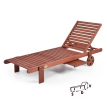 HECHT RESORT I állítható nyugágy, kerti napozóágy (csak Andornaktálya-i telephelyi átvétellel)