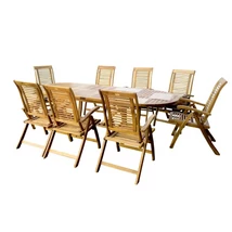 HECHT ROYAL kerti bútor szet, kerti asztal 8 kerti szék