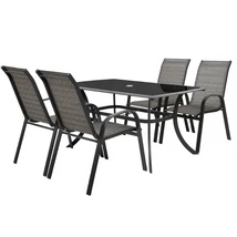 HECHT HONEY SET 4 kerti bútor szet, kerti asztal 4 kerti szék (csak Andornaktálya-i telephelyi átvétellel)