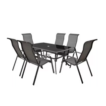 HECHT HONEY SET MAXI 6 kerti bútor szet, kerti asztal 6 kerti szék (csak Andornaktálya-i telephelyi átvétellel)