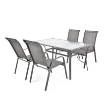 HECHT SOFIA SET 4 kerti bútor szet, kerti asztal 4 kerti szék (csak Andornaktálya-i telephelyi átvétellel)