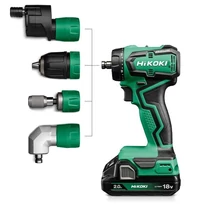 HIKOKI DS18DDQ Akkumlátoros fúrócsavarozó 18V, 2x5Ah akkuval és töltővel + 3 cserélhető fej