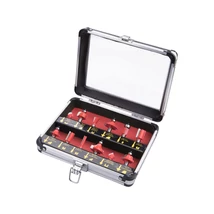 EXTOL premium felsőmaró klt.  12db (alu kofferben) ; 8mm-es befogással, keményfém lapkás