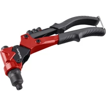 FORTUM szegecsanya- és popszegecs húzó fogó, 2az1ben, forgatható fejű, kétkaros; 260 mm, CrVMo fej, 