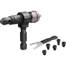 FORTUM fúrógép adapter, popszegecsekhez, 2,4-3,2-4,0-4,8-6,0-6,4 mm-es szegecsekhez; 8mm (5/16" hatszög befogás)