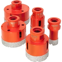 EXTOL premium körkivágó csempére klt. 5 db, gyémánt vágóél; 20-68mm × M14, sarokcsiszolóba fogható