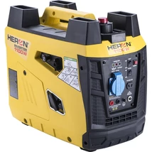 Heron 8896218 benzinmotoros inverteres egyfázisú áramfejlesztő, Max: 1,0kVA, 230V, 3.9 Amper, Motor: 49.7 cm3, digitális szabályzású