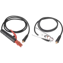 EXTOL premium hegesztő kábelpár, földelőkábel csipesszel + munkakábel elektródafogóval, 120A, 5m, 16mm2, csatlakozó: 10-25, 8896024-hez