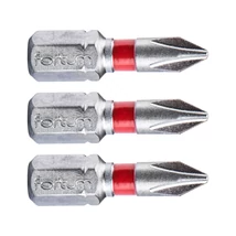 FORTUM 1/4" BIT behajtóhegy, PH1 Philips, 25mm-es , 3db, Anyaga: S2 acél, HRC 61-62