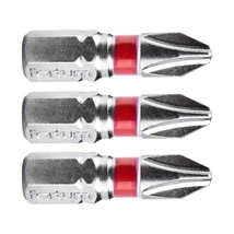 FORTUM 1/4" BIT behajtóhegy, PH2 Philips, 25mm-es , 3db, Anyaga: S2 acél, HRC 61-62