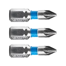 FORTUM 1/4" BIT behajtóhegy, PZ1 Pozidrive, 25mm-es , 3db, Anyaga: S2 acél, HRC 61-62