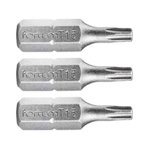 FORTUM 1/4" BIT behajtóhegy, TORX T15, belső Torx csavarokhoz, 3 db, hossza: 25mm, anyag: S2 acél, HRC 61-62