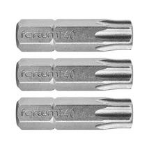 FORTUM 1/4" BIT behajtóhegy, TORX T40, belső Torx csavarokhoz, 3 db, hossza: 25mm, anyag: S2 acél, HRC 61-62