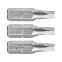 FORTUM 1/4" BIT behajtóhegy, SQ2mm négyszög, 25mm-es , 3db, Anyaga: S2 acél, HRC 61-62