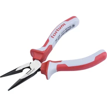 FORTUM rádiós fogó, egyenes csőrű fogó, hossza: 160mm, Anyaga: 61CrV5, TPE gumi markolat