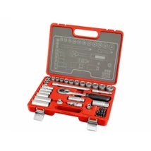 EXTOL premium dugókulcs készlet 3/8",  39db-os, Méret: 8-22mm-ig, Anyaga: CrV