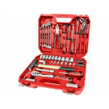 EXTOL prémium szerszám és dugókulcs klt.,55db; 1/2" dugókulcs, csillagvillás-kulcs, csavarhúzó, fogók, BIT-ek